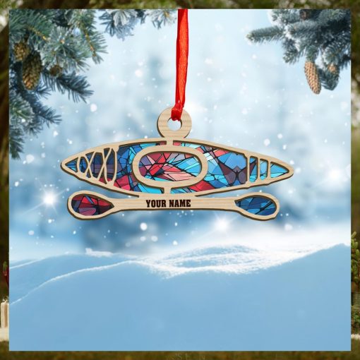 Personalized Kayak Suncatcher Ornament