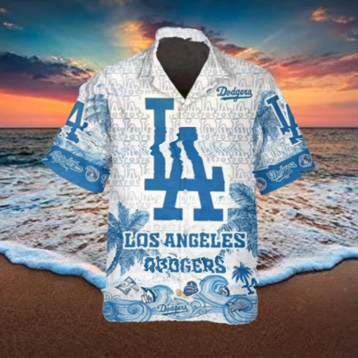 Personalized Los Angeles Dodgers Hawaiian Shirt, Dodgers Aloha Shirt, MLB Hawaiian Shirt