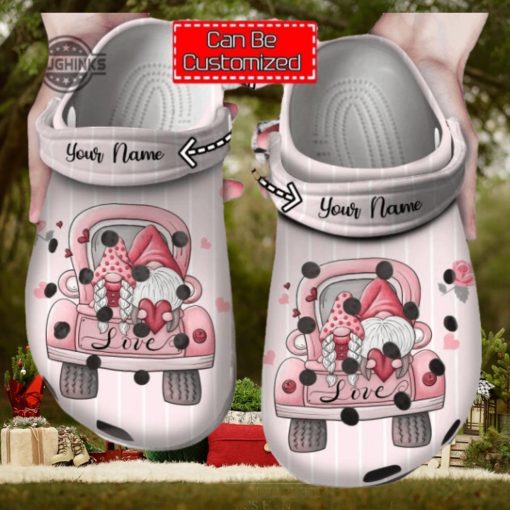 Personalized Love Valentines Day Gnome Truck Clog Shoes For Men And Women Classic Valentine Crocs Valentines Day Crocs