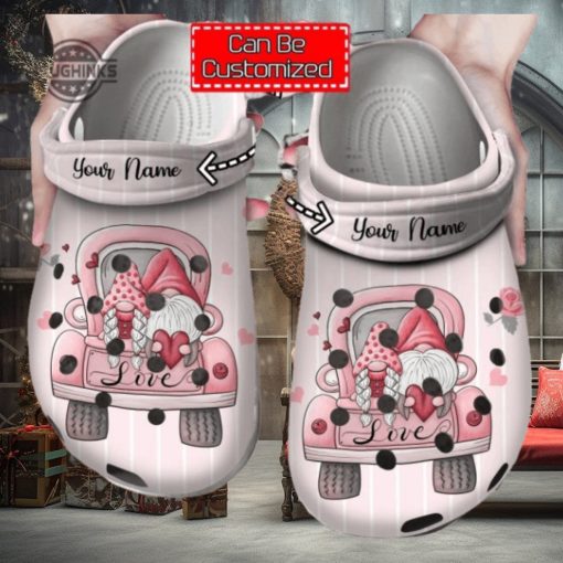 Personalized Love Valentines Day Gnome Truck Clog Shoes For Men And Women Classic Valentine Crocs Valentines Day Crocs