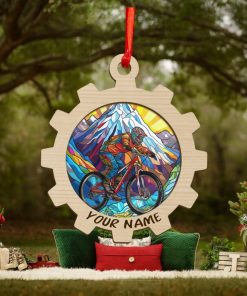 Personalized MTB Christmas Ornament