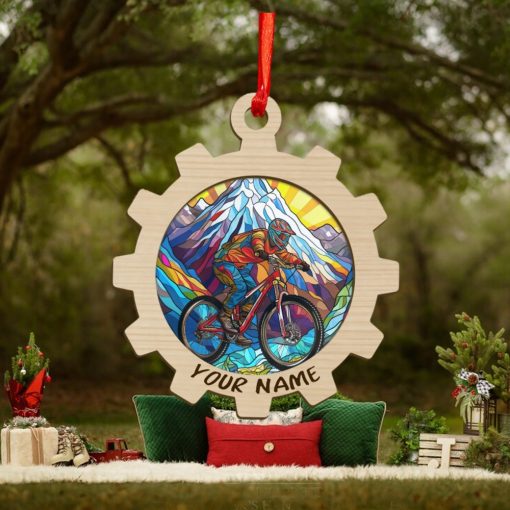 Personalized MTB Christmas Ornament