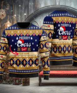 Personalized Merry Coors Banquet Christmas Ugly Sweater