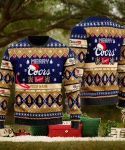 Personalized Merry Coors Banquet Christmas Ugly Sweater
