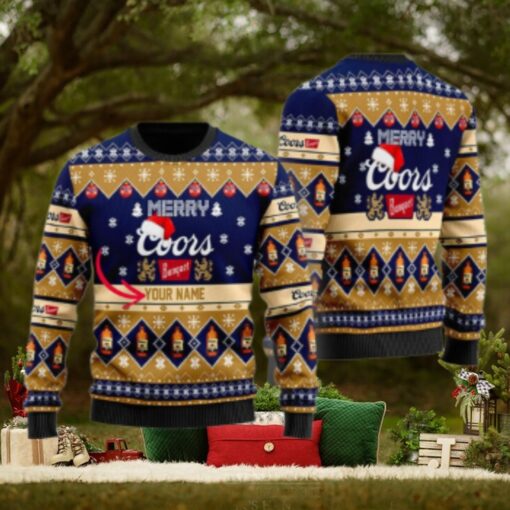 Personalized Merry Coors Banquet Christmas Ugly Sweater