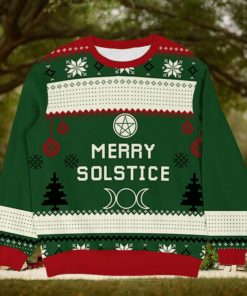 Personalized Merry Yule Witch Wicca Christmas Ugly Sweater