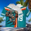 Personalized Miami Dolphins Hawaiian Shirt, Fathead Mascot, Best Hawaiian Shirt