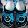 Personalized Miami Marlins Baseball Team BlackBlue Crocs Clog Custom Name Shoes