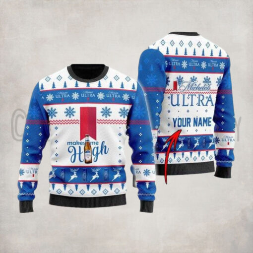 Personalized Michelob Ultra Ugly Sweater