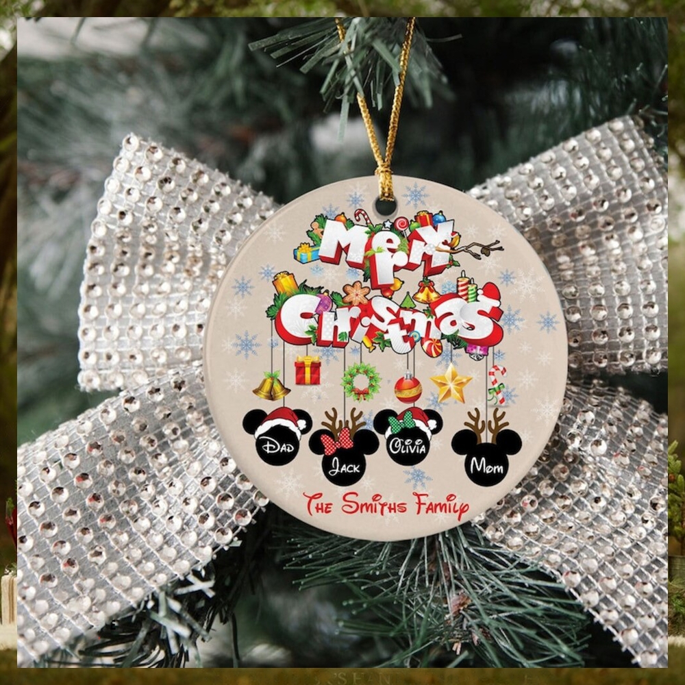 Personalized Mickey Family Ornament, Mickey Christmas Ornament Personalized Mickey Family Ornament, Mickey Christmas Ornament