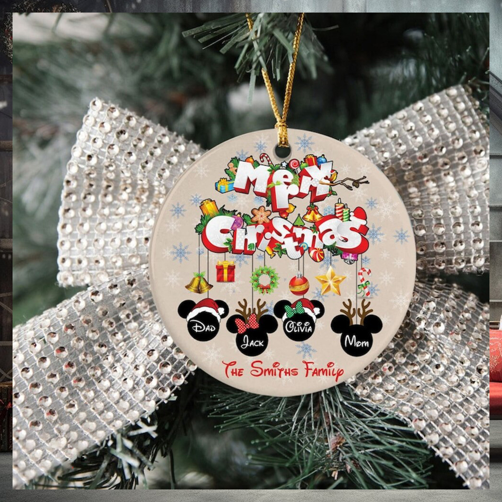 Personalized Mickey Family Ornament, Mickey Christmas Ornament Personalized Mickey Family Ornament, Mickey Christmas Ornament