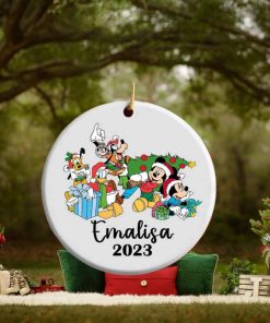 Personalized Mickey & Friends Christmas Ornament