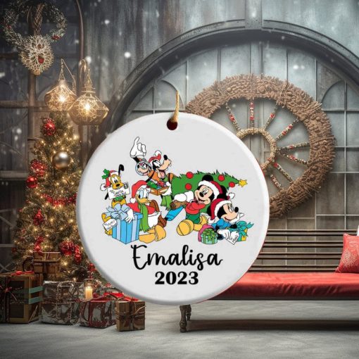 Personalized Mickey & Friends Christmas Ornament