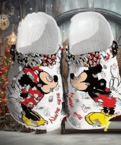 Personalized Mickey Minnie Kiss Crocs