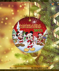 Personalized Mickey Mouse Christmas, Disney Christmas Tree Ornaments