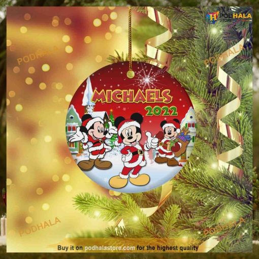 Personalized Mickey Mouse Christmas, Disney Christmas Tree Ornaments