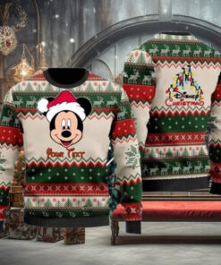 Personalized Mickey Santa Cartoon Disney Ugly Christmas Sweater