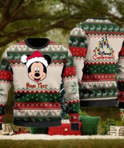 Personalized Mickey Santa Cartoon Disney Ugly Christmas Sweater