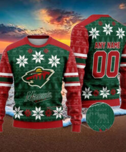 Personalized Minnesota Wild Ugly Sweater For Christmas