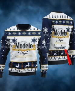 Personalized Modelo Beer Ugly Christmas Sweater, Faux Wool Sweater, Gifts For Beer Lovers, International Beer Day, Best Christmas Gifts For 2022 – Prinvity