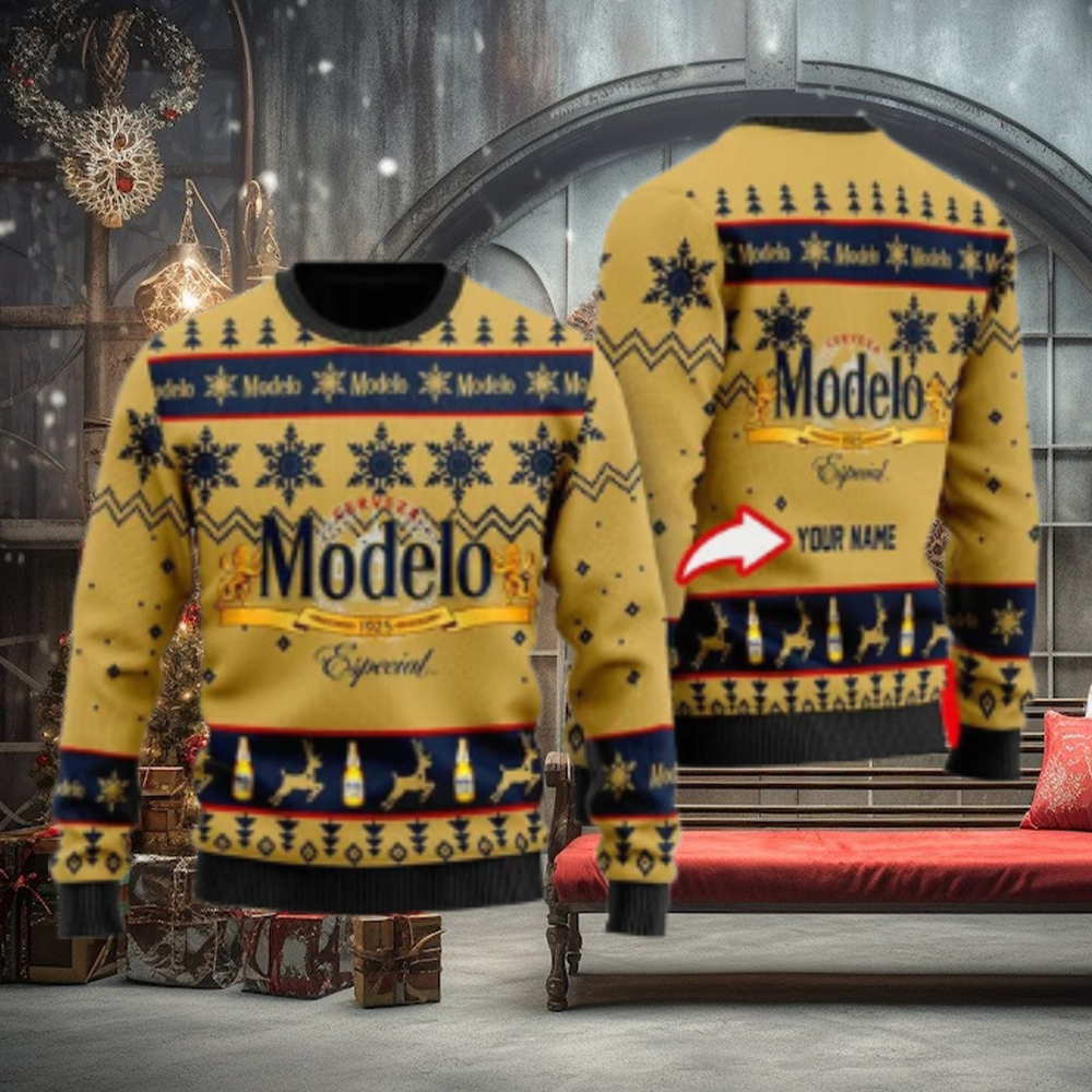 Personalized Modelo Especial Christmas Ugly Sweater Personalized Modelo Especial Christmas Ugly Sweater
