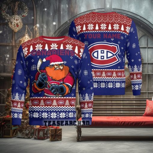 Personalized Montreal Canadiens NHL Ugly Christmas Sweater