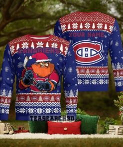 Personalized Montreal Canadiens NHL Ugly Christmas Sweater