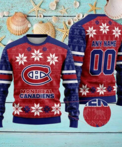 Personalized Montreal Canadiens Ugly Sweater For Christmas