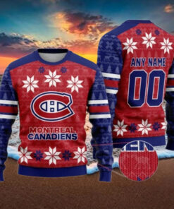 Personalized Montreal Canadiens Ugly Sweater For Christmas