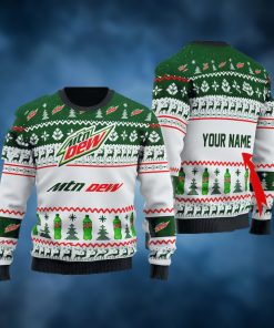 Personalized Mountain Dew Ugly Christmas Sweater