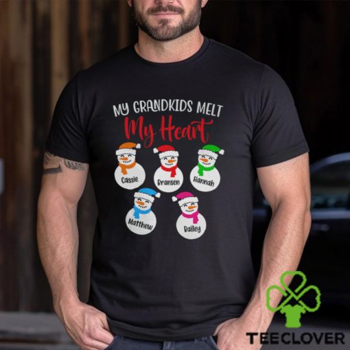 Personalized My Grandkids Melt My Heart Shirt