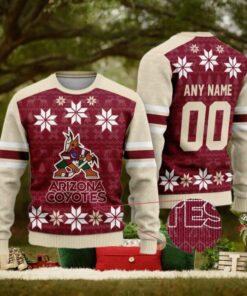 Personalized NHL Arizona Coyotes Sweater, Xmas Gift Custom Family Outfit