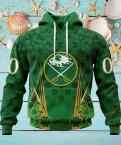 Personalized NHL Buffalo Sabres Full Green Design For St. Patrick’s Day Hoodie