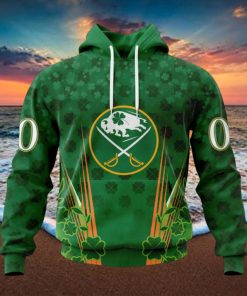 Personalized NHL Buffalo Sabres Full Green Design For St. Patrick’s Day Hoodie