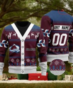Personalized NHL Colorado Avalanche Sweater, Funny Xmas Gift for Fans