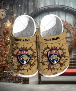 Personalized NHL Florida Panthers Broken Wall Crocs