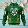 Personalized NHL Toronto Maple Leafs Full Green Design For St. Patrick’s Day Hoodie