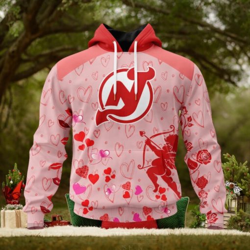 Personalized NHL New Jersey Devils Special Gift For Valentines Day Hoodie 3D