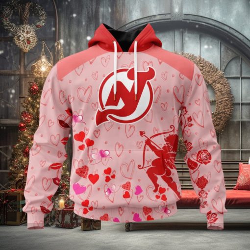 Personalized NHL New Jersey Devils Special Gift For Valentines Day Hoodie 3D