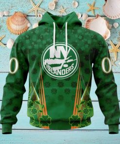 Personalized NHL New York Islanders Full Green Design For St. Patrick’s Day Hoodie