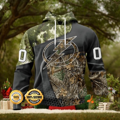 Personalized NHL Tampa Bay Lightning Special Hunting Camo Design Hoodie 3D