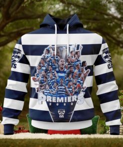 Personalized Name And Number AFL Geelong Cats 2023 PREMIERS Hoodie Sweatshirt 3D
