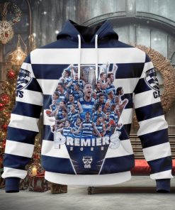 Personalized Name And Number AFL Geelong Cats 2023 PREMIERS Hoodie Sweatshirt 3D
