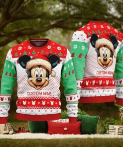 Personalized Name Cute Mickey Ugly Christmas Sweater Funny Christmas Gift