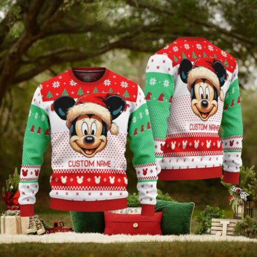 Personalized Name Cute Mickey Ugly Christmas Sweater Funny Christmas Gift