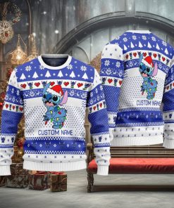 Personalized Name Cute Stitch Ugly Christmas Sweater Funny Christmas Gift