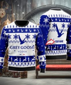 Personalized Name Funny Grey Goose Ugly Christmas Sweater Christmas Gift Ideas