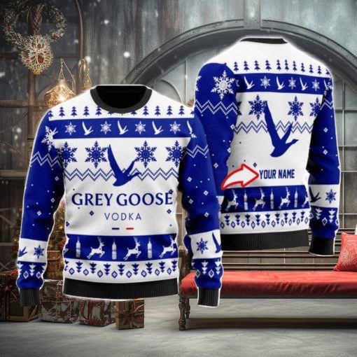 Personalized Name Funny Grey Goose Ugly Christmas Sweater Christmas Gift Ideas