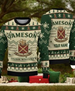 Personalized Name Jameson Irish Whiskey Ugly Christmas Sweater Christmas Gift For Men And Womenư