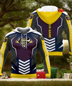 Personalized Name NBA Denver Nuggets Superman x Basketball Team Logo Hoodie Sweatshirt 3D